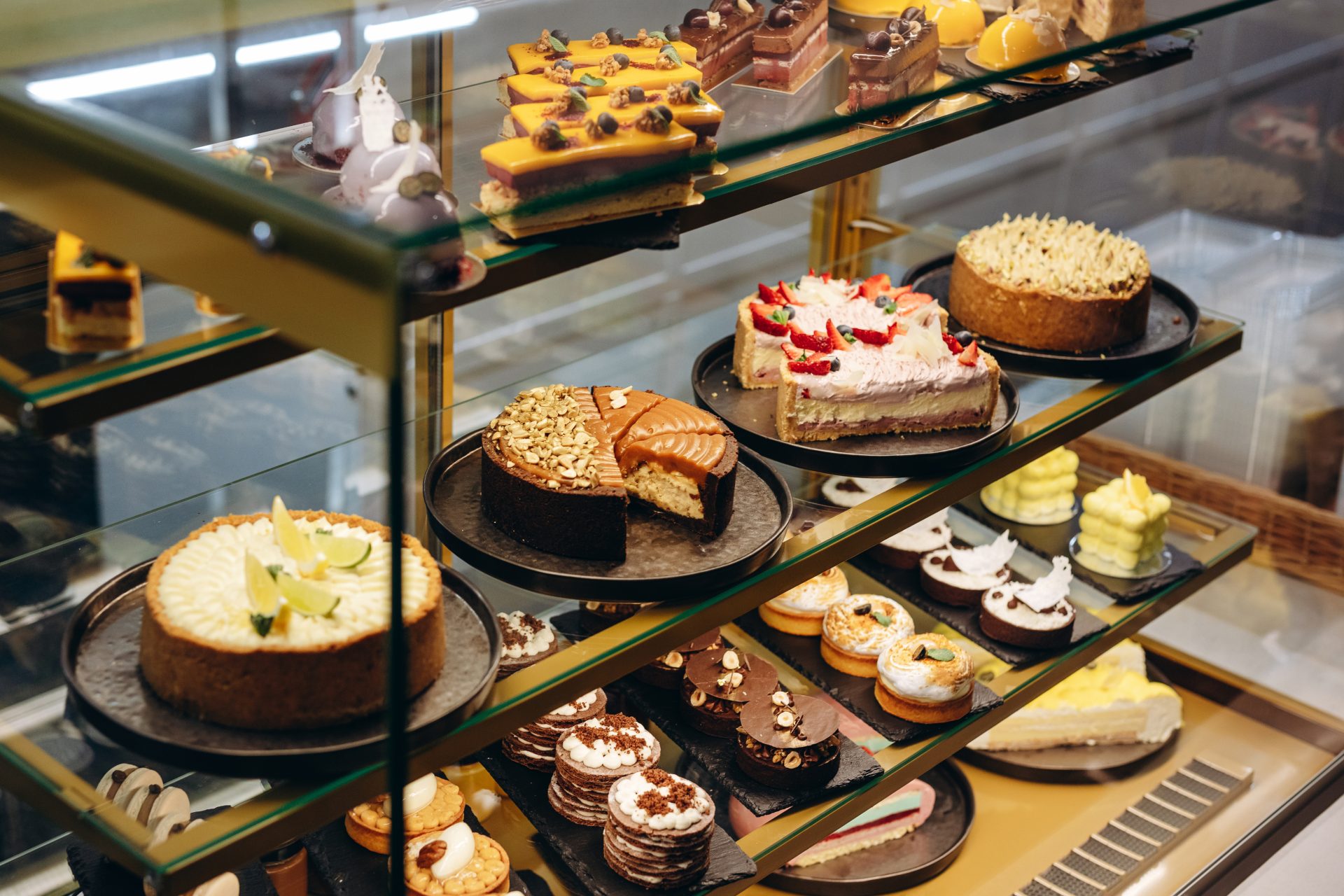 Vitrine de pâtisseries